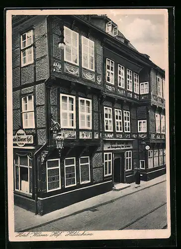 AK Hildesheim, Hotel Wiener Hof von Fr. Roeder