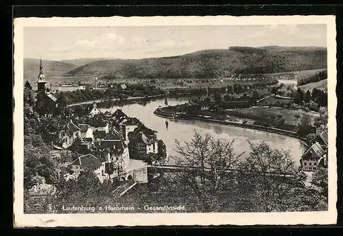 AK Laufenburg /Rh., Gesamtansicht aus der Vogelschau