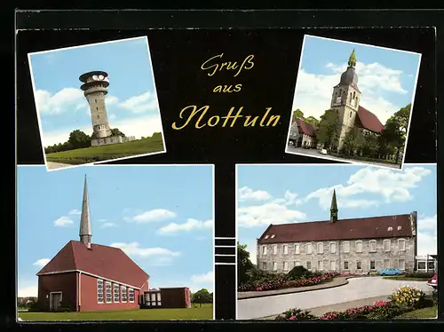 AK Nottuln, Kirchenansichten, Sendeturm