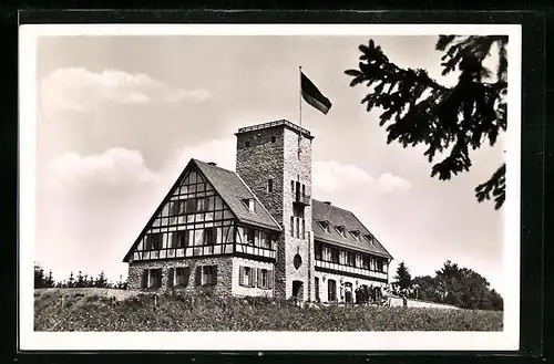 AK Blankenheim i. Eifel, vor dem Kindererholungs- und Jugendfreizeitheim des Kreises Bergheim Finkenhof