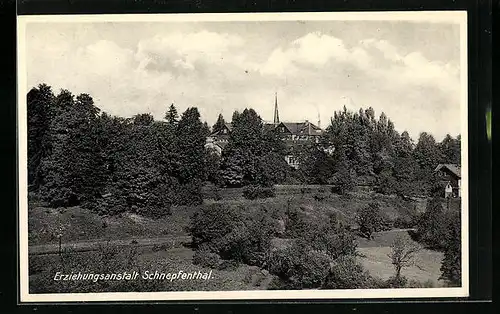 AK Schnepfenthal, Blick auf die Erziehungsanstalt