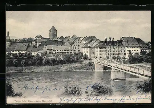AK Kaiserstuhl, Teilansicht mit Brücke