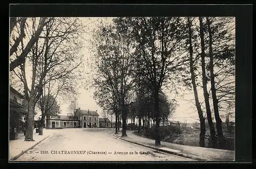 AK Chateauneuf-sur-Charente, Avenue de la Gare