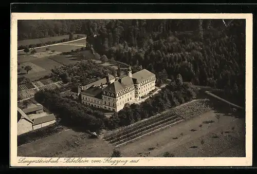 AK Langensteinbach, Bibelheim vom Flugzeug aus