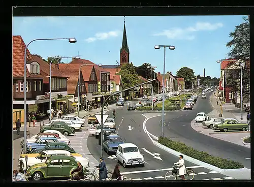 AK Papenburg /Ems, Zentrum mit Kirche