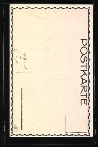 Künstler-AK Zürich, Verband der Studierenden an der Eidg. Techn. Hochschule, Fahnenweihe 1913