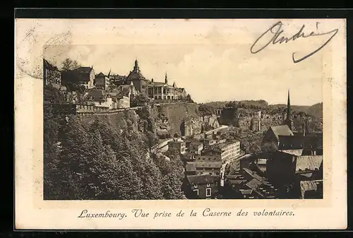 AK Luxembourg, Vue prise de la Caserne des volontaires