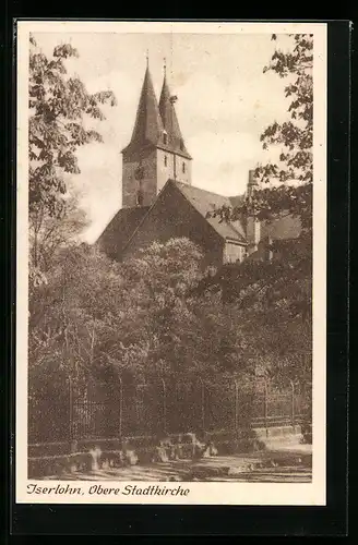 AK Iserlohn, Partie an der Oberen Stadtkirche