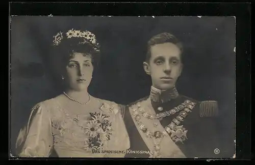AK Das spanische Königspaar
