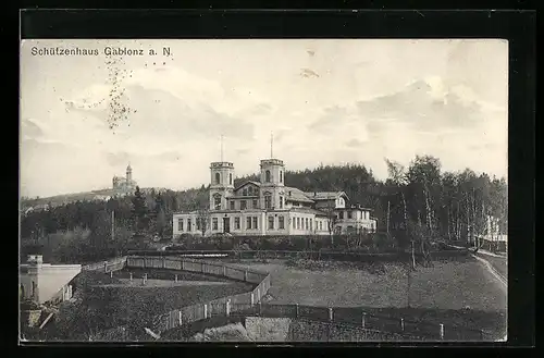 AK Gablonz / Jablonec Nad Nisou, Restaurant Schützenhaus