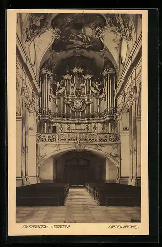 AK Amorbach i. Odenw., Orgel in der Abteikirche