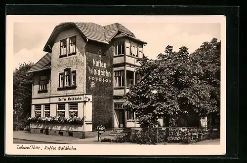 AK Tabarz /Thür., Cafe Waldbahn