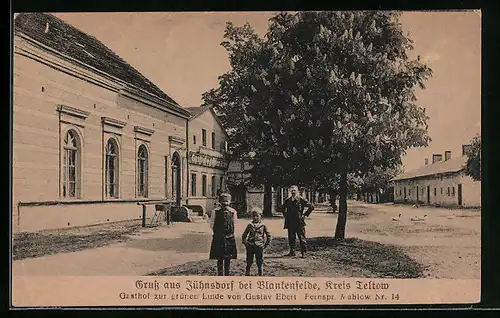 AK Jühnsdorf b. Blankenfelde, Gasthof zur grünen Linde