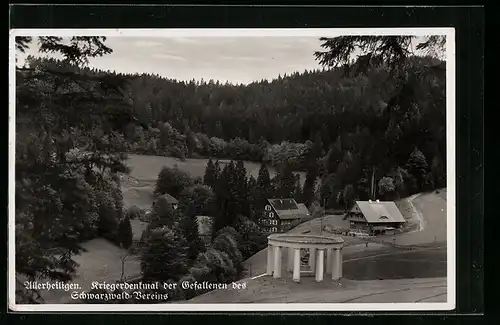 AK Allerheiligen, Kriegerdenkmal der Gefallenen des Schwarzwald-Vereins