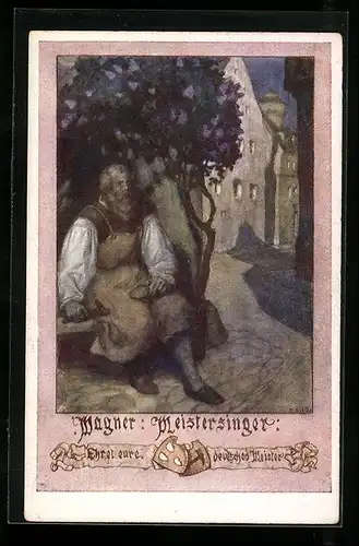 Künstler-AK Wagner, Meistersinger, Sage