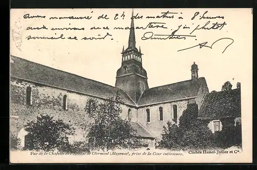 AK Clermont, L`Abbaye, Vue de la Chapelle, prise de la Cour intérieure