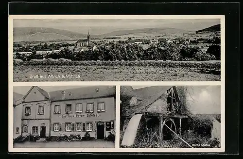 AK Altrich, Ortsansicht, Gasthaus Peter Spieles, Rothe Mühle