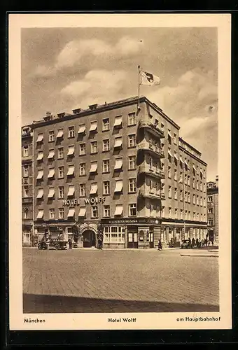 AK München, Hotel Wolff am Hauptbahnhof