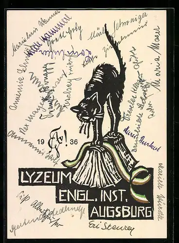 AK Augsburg, Lyzeum Engl. Inst., Absolvia 1936