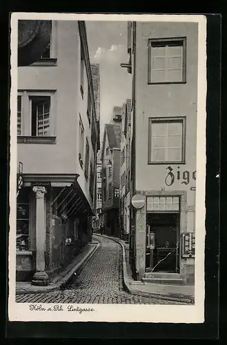 AK Köln, Strassenpartie am Buttermarkt / Ecke Lintgasse