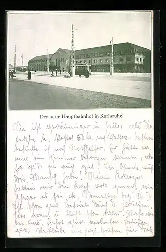 AK Karlsruhe, Der neue Hauptbahnhof