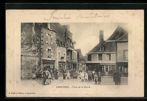 AK Ambrières, Place de la Mairie