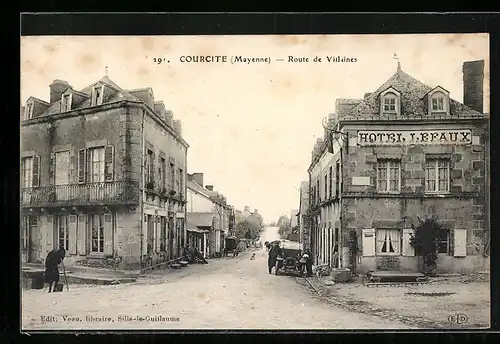 AK Courcite, Route de Villaines, Hotel Lefaux