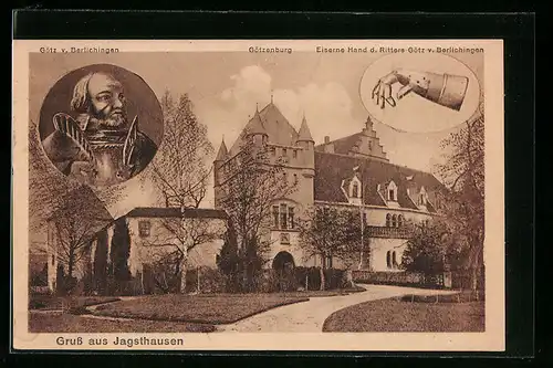 AK Jagsthausen, Götzenburg, Götz v. Berlichingen