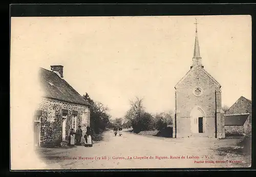 AK Gorron, La Chapelle du Bignon, Route de Lesbois