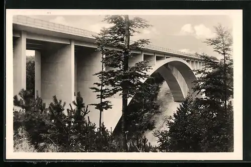 AK Hermsdorf, Blick auf die Reichsautobahnbrücke