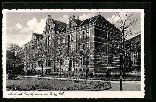 AK Aschersleben, Lyzeum am Burgplatz