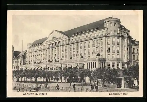 AK Coblenz a. Rhein, Hotel Coblenzer Hof