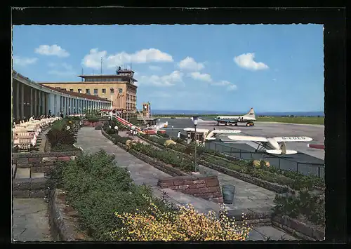 AK Stuttgart-Echterdingen, Flughafen aus der Vogelschau