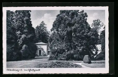 AK Oldenburg i. O., Schlosspark bei Tageslicht