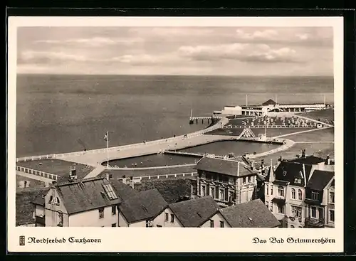 AK Cuxhaven, Bad Grimmershörn aus der Vogelschau