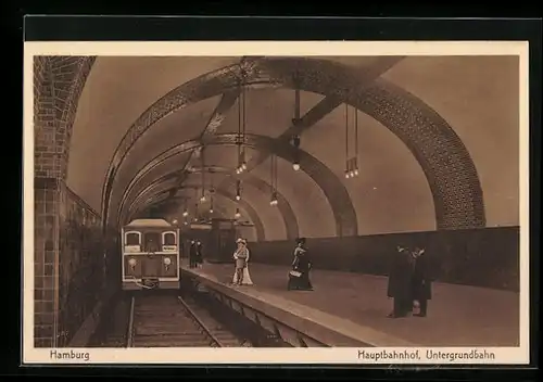 AK Hamburg-St.Georg, Hauptbahnhof, Untergrundbahn, U-Bahn