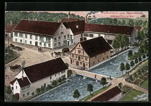 AK Biberach a. d. Riss, Bierbrauerei zum Haberhäusle und Käserei