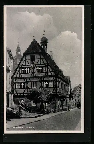 AK Walldürn, Partie am Rathaus