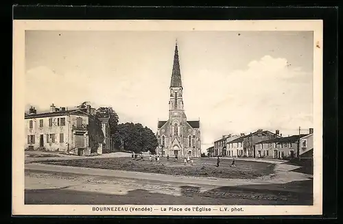 AK Bournezeau, La Place de l`Église