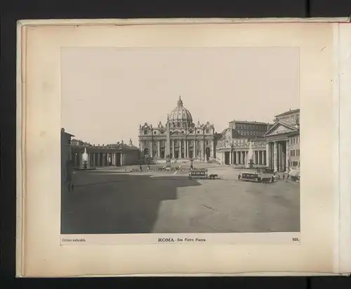 Fotoalbum mit 40 Fotografien, Edizione inalterabile, Ansicht Rom, Castello S. Angelo, San Paolo interno, Foro Trajano