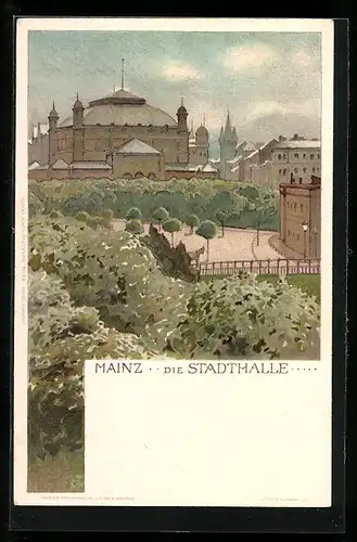 Lithographie Mainz, Die Stadthalle