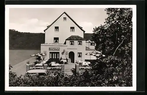 AK Schuld /Ahr, Blick zum Hotel Schäfer