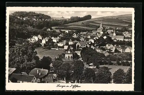 AK Berga /Elster, Ortsansicht aus der Vogelschau