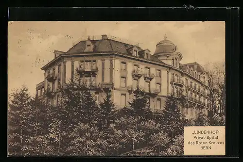 AK Bern, Lindenhof Privat-Spital des Roten Kreuzes