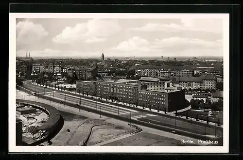 AK Berlin-Charlottenburg, Blick auf das Funkhaus