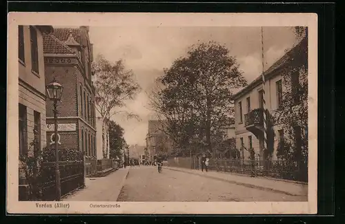 AK Verden /Aller, Einblick in die Ostertorstrasse