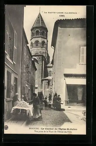 AK Brioude, Le Clocher de l`Eglise St-Julien