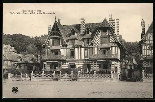 AK Trouville-sur-Mer, Villa Normande