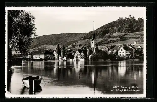 AK Stein a. Rhein, Ortsansicht mit Schloss Hohenklingen