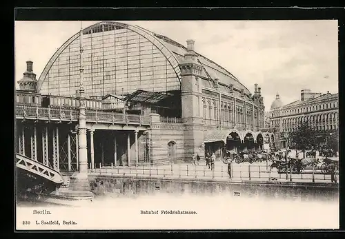 AK Berlin, Bahnhof Friedrichstrasse